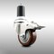 Service Caster 3 Inch 316SS Maroon Poly Swivel 1-1/2 Inch Expanding Stem Caster Lock Brake SCC SCC-SS316TTLEX20S314-PPUB-MRN-112 - alternate 3